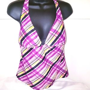 Catalina plaid tankini